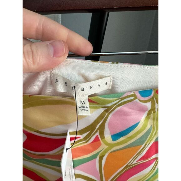 Promesa Dream Chaser Floral Satin Mini Skirt Medium - Picture 5 of 9